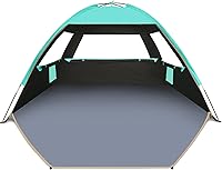 Vista 18 de Gorich - Tienda de campaña de playa con refugio solar para 3/4-5/6-7/8-10 personas con protección UV UPF 50+, toldo de playa ligero y fácil