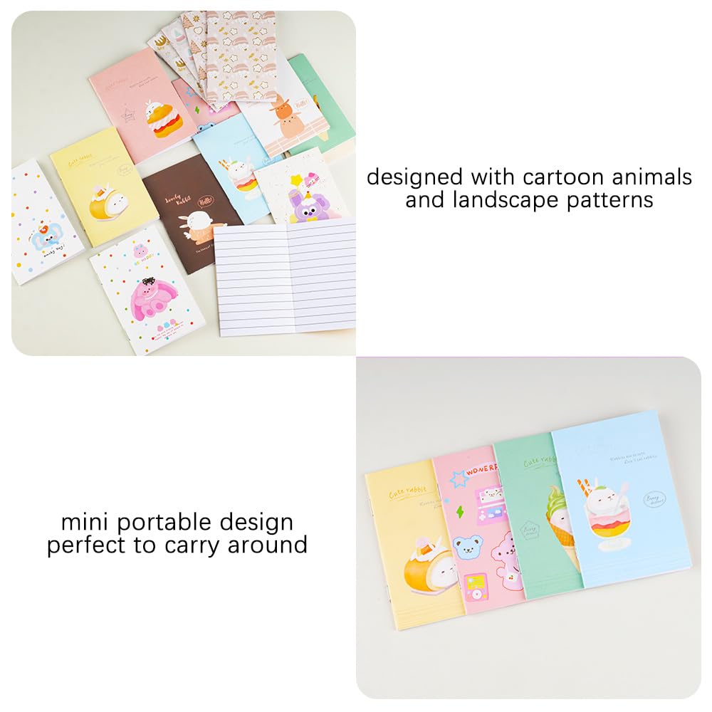 Petit Carnet de Notes de Poche 16 Pièces Couverture Souple Lapin