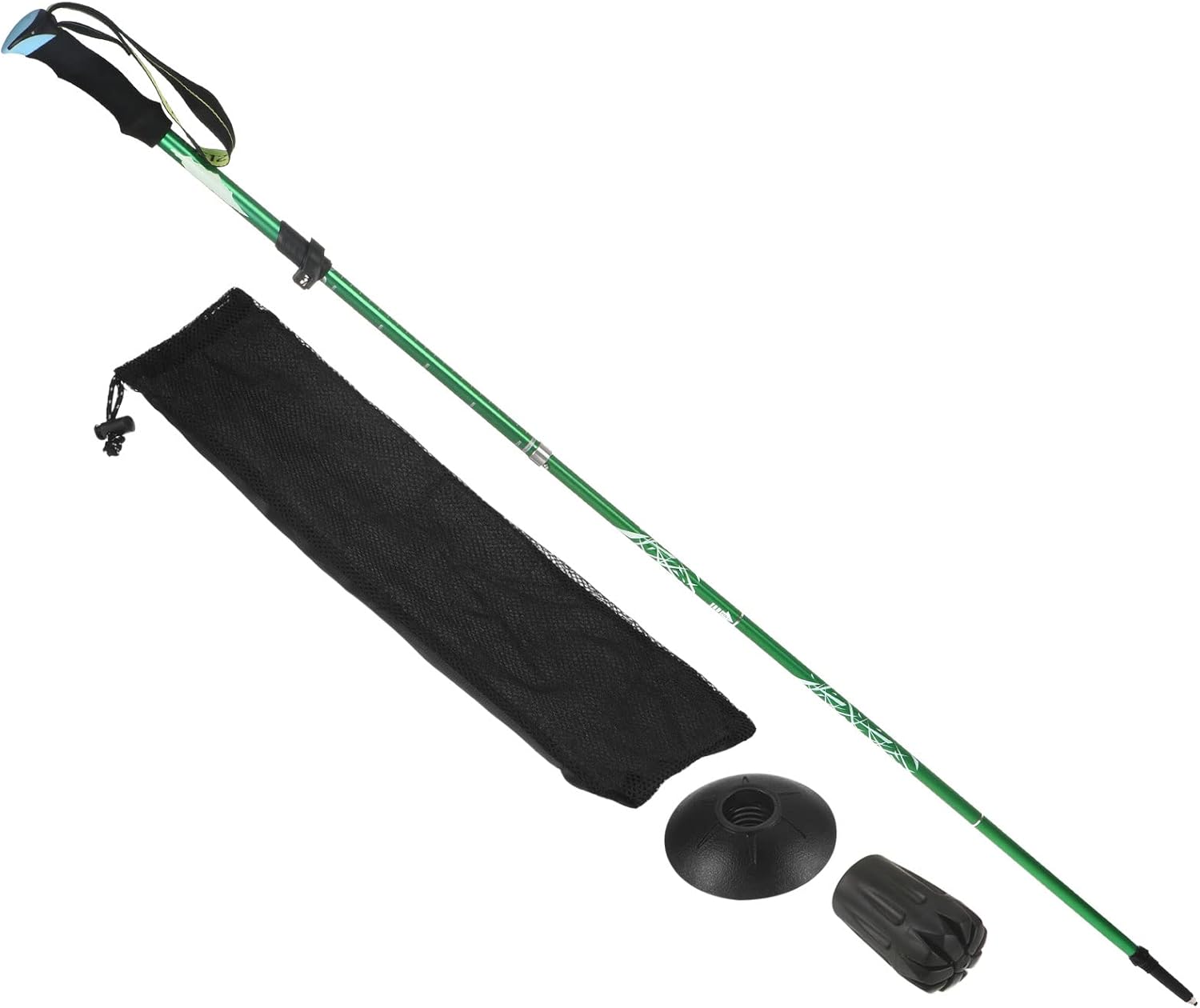 PATIKIL Trekking Poles, Collapsible Hiking Pole Telescopic Folding Cane with Mud Basket Aluminum Alloy for Outdoor Hiking Walking Camping