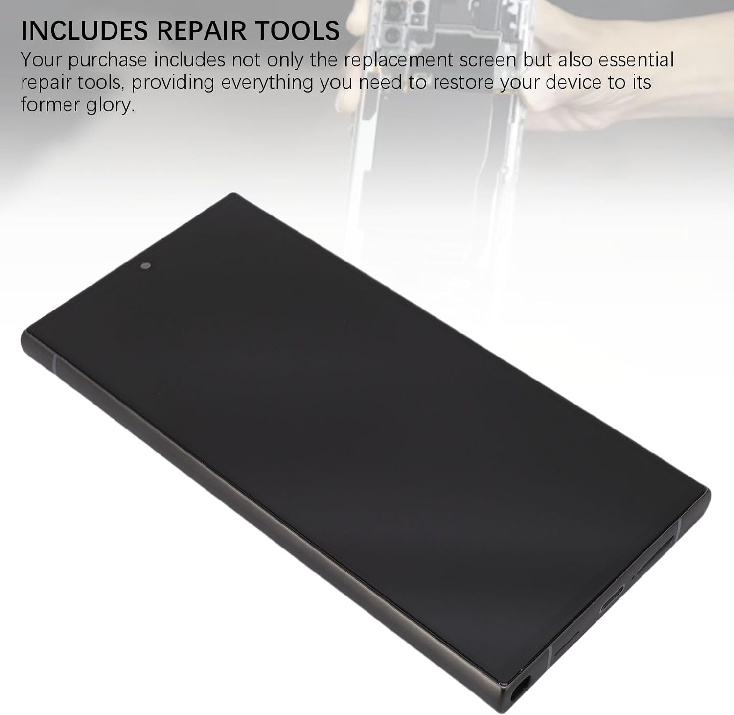 Phone Screen Assembly, LCD Display Touch Screen Digitizer Assembly, Screen Replacement for S 24 Ultra Professional TFT Screen Display Touch Digitizer Assembly Kit with Repair (US