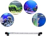 SolarNovo LED Éclairage Aquarium Lampe Tube Étanche Lighting Plongée A Economie D'energie Fish Tank Décoration RGB Couleur avec Télécommande (1.8 * 28cm, Bleu & Blanc) - 6