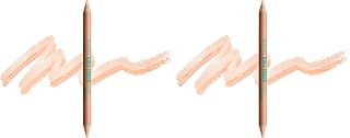 NYX PROFESSIONAL MAKEUP Wonder Pencil, Multi-Use Micro Highlighter & Concealer Stick - Medium Peach (Pack of 2)