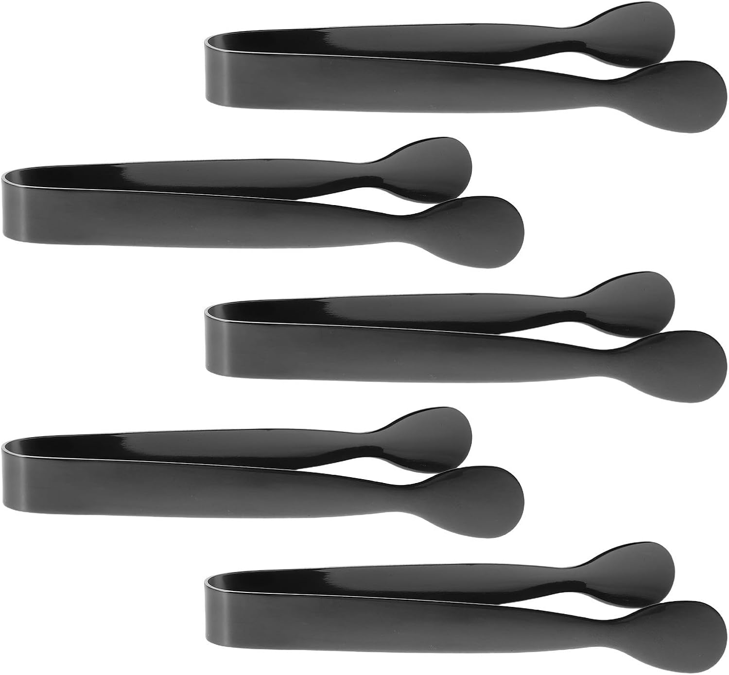 5pcs Stainless Steel Mini Food Tongs for Appetizers and Sugar