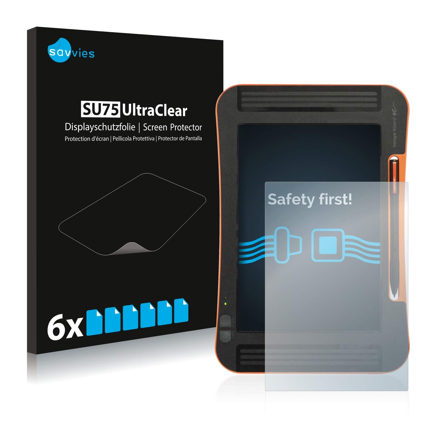 Savvies Screen Protector compatible with Boogie Board Sync 9.7 Protection Film Clear (6 Pack)