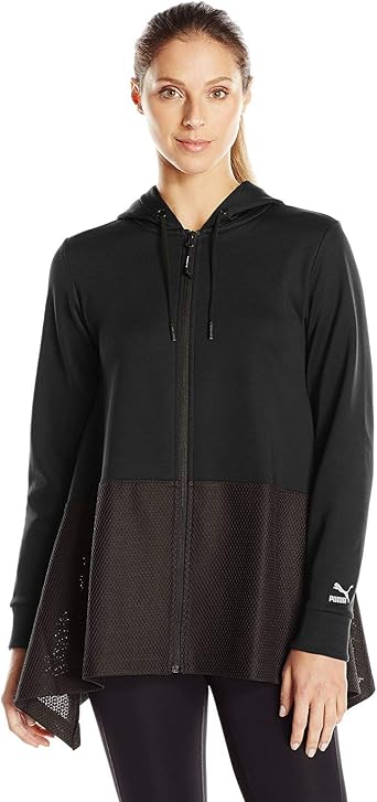 Sudadera con capucha y cremallera completa Evo Drapey para mujer, Puma  Black, Medium: Amazon.es: Ropa