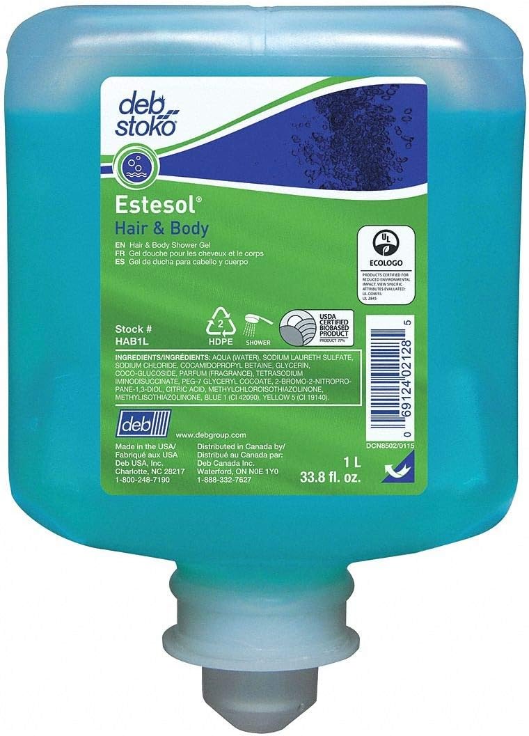 DEB HAB1L - Shampoo and Body Wash 1000mL Gel PK6