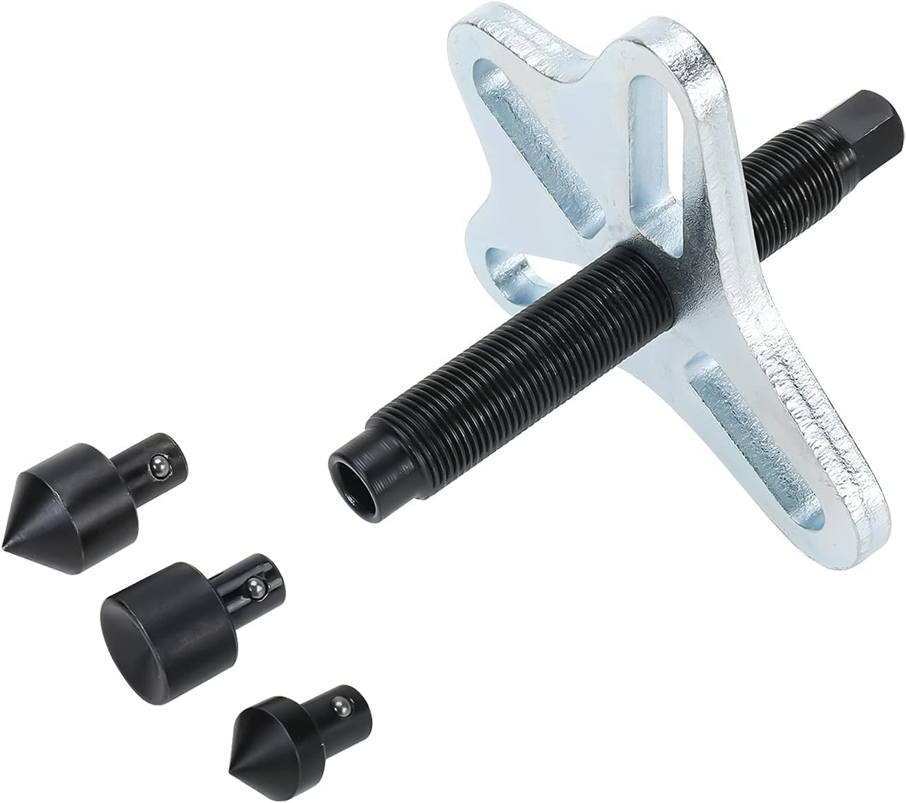 46pcs Harmonic Balancer Puller, Steering Wheel Puller Gear, Flywheel Remover, Crankshaft Pulley Removal Set Suitable for Most Cars, Pickups, SUVs