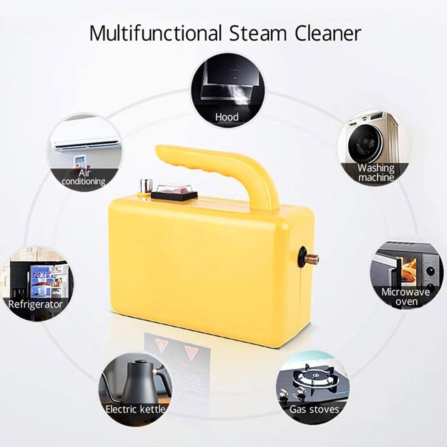 Hand-Held Portable Steam Cleaning Machine, Adjustable Automatic Pumping for Kitchen Bathroom Furniture, Windows, Autos (220v)