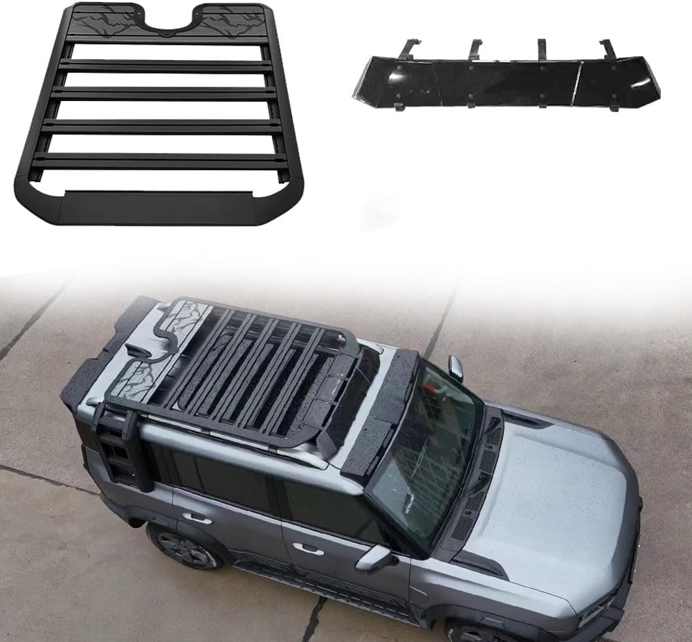 Aluminum Roof Rack Platform Rooftop Cargo System Carrier Basket Top ...