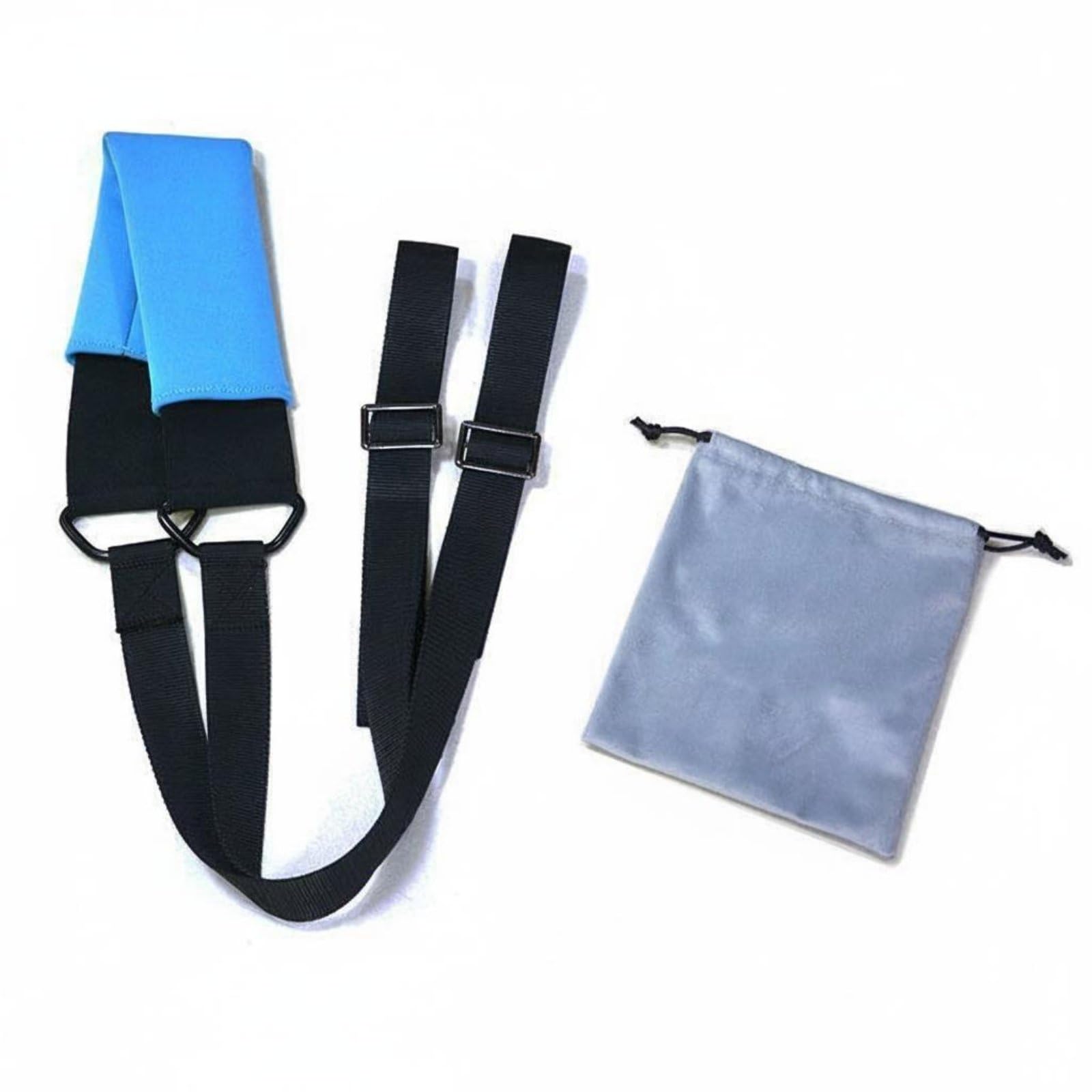 Long-Lasting Strapping Split Training Band Padded Center Ballet Flexibility Strap Portable Leg Stretcher Strap for Dancers, Yogis, Gymnasts, Dance Studio, Home Gym, Blue-image-46