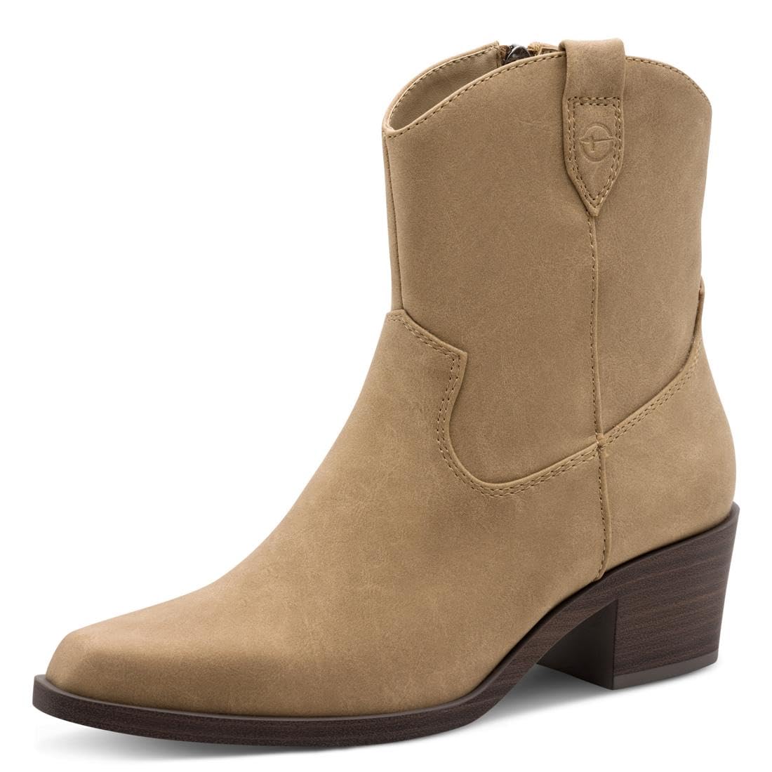 Tamaris Women's Damen Boot Heel 1-25703-45 Ankle, Camel, 5 UK
