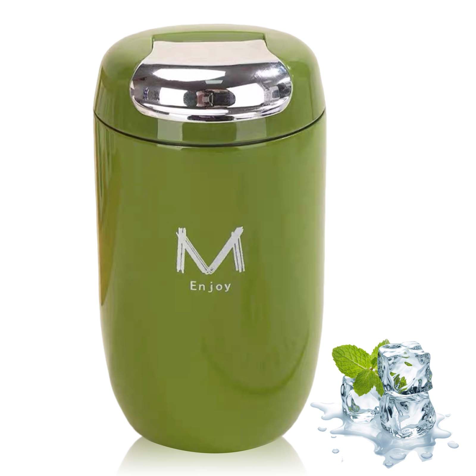 SiHuiTu Thermal Travel Mug, Insulated Coffee Cup โ 316 Stainless Steel, Double-Wall Vacuum Insulation, Leak-Proof Lid, Compact Design, 350ml(Green)
