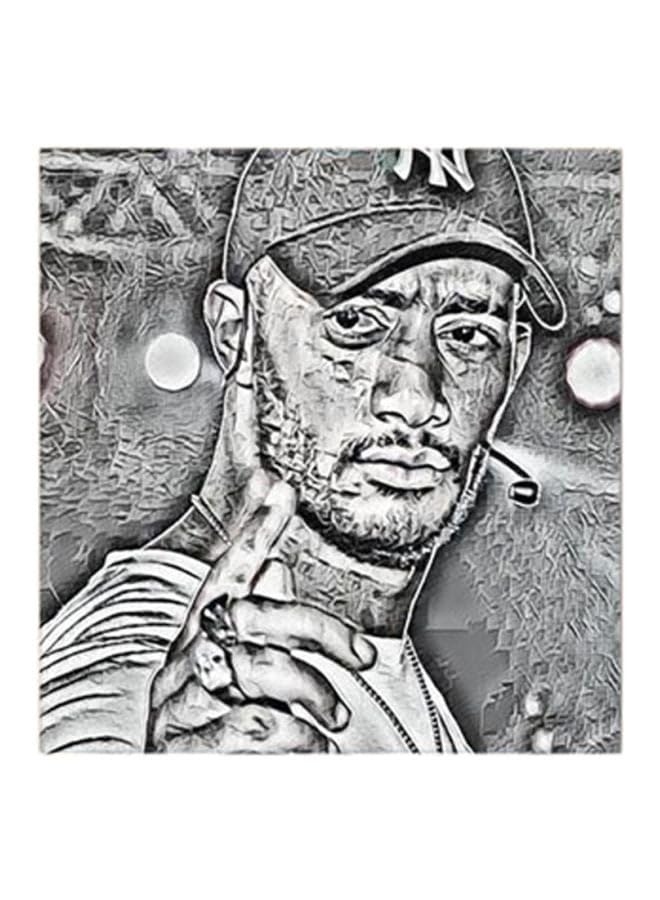 RYN Mohamed Ramadan Mdf Wall Art Multicolour 30X0.5X30Cm