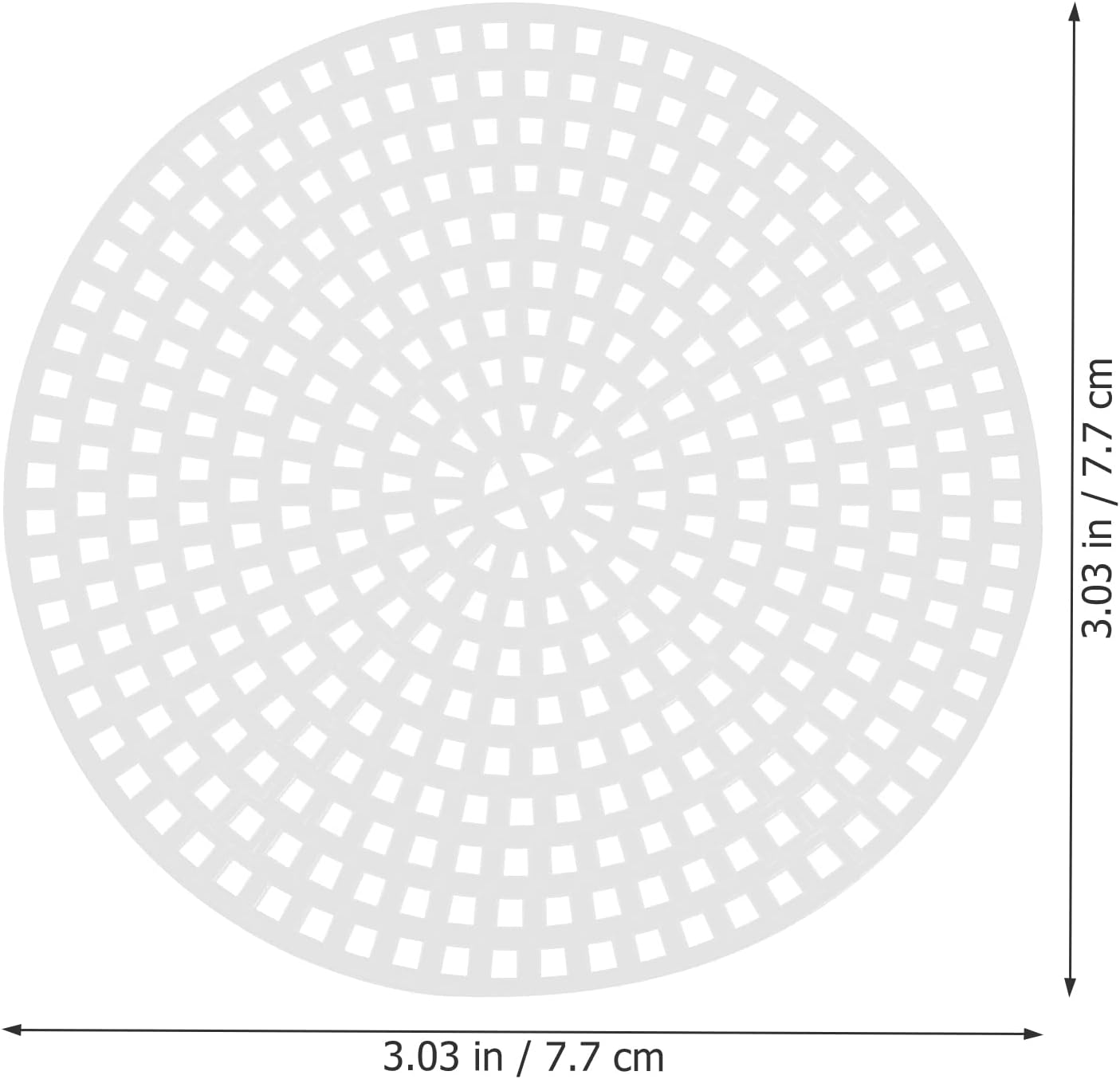 Exceart 30pcs Plastic Canvas DIY Canvas Shape for Cross Stitch Embroidery Needlepoint Craft Needlepoint Mesh Art Project Round 7.7cm Plastic Mesh Screen