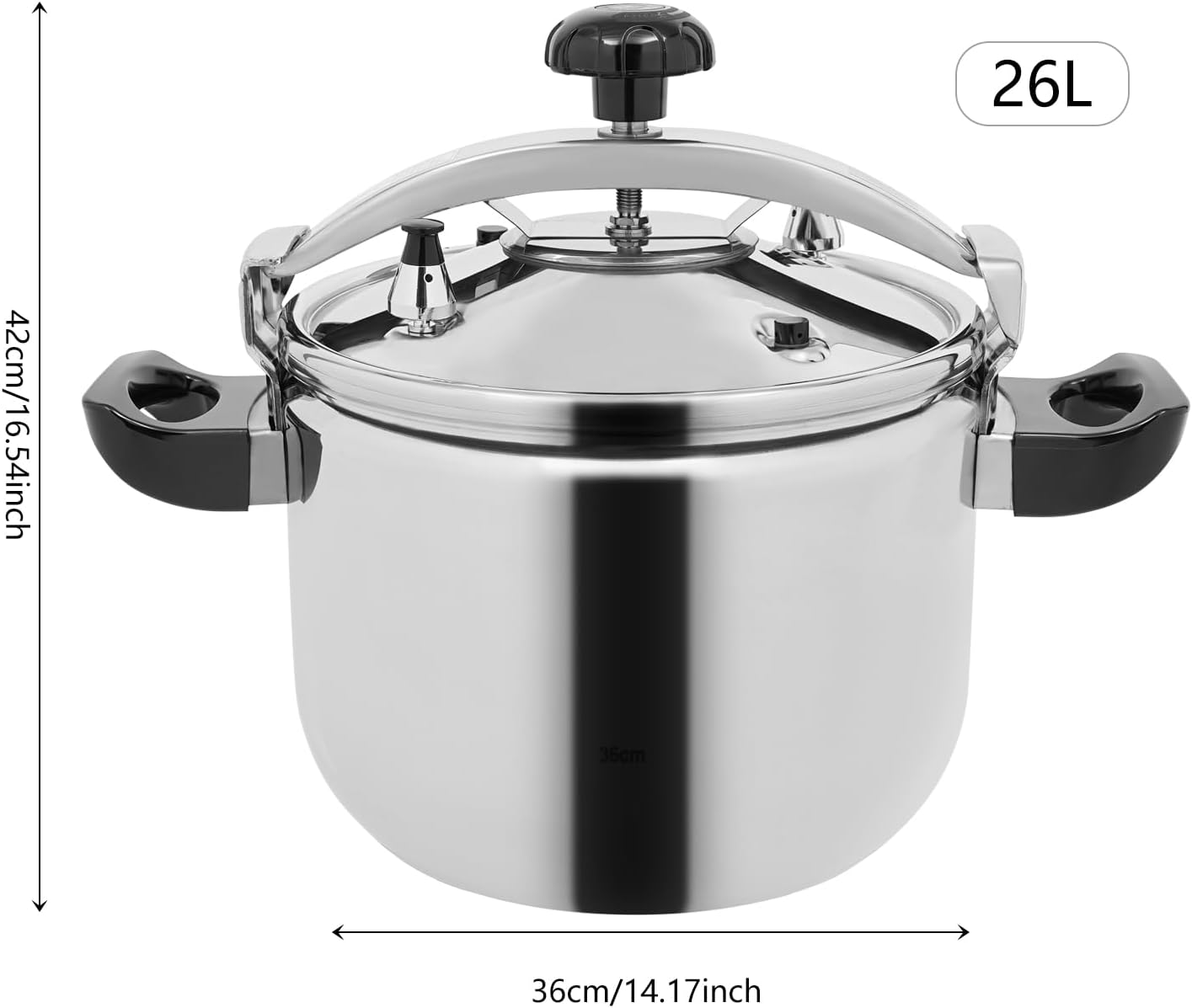 Pressure Cooker Stainless Steel, Commercial Stove Top Pressure Cooker Pot Used for Pressure Foodie or Steaming Instant Fast Cooking Pot