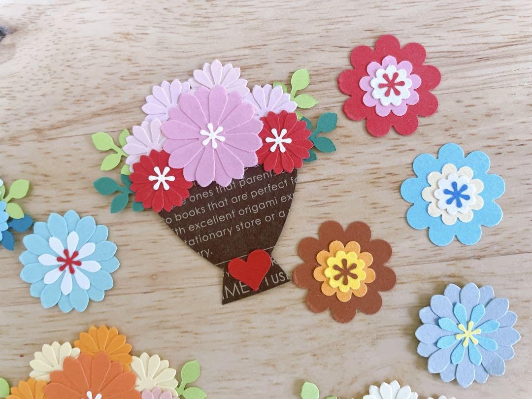 Amazon.co.jp: ペーパークラフト アルバム クラフトパンチ 花束 ブーケ