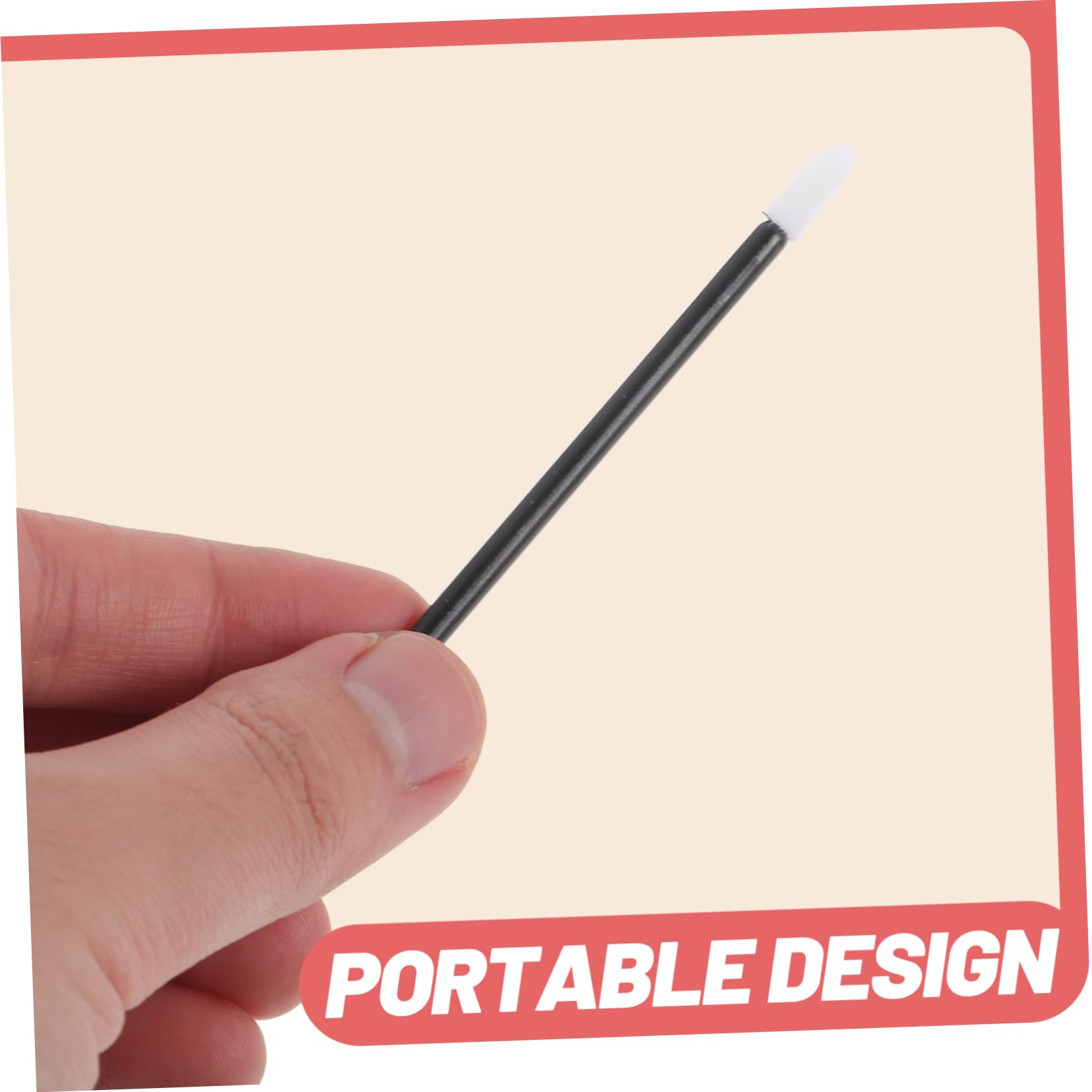 BELLIFFY 50pcs Disposable Lip Brushes Comfortable Applicator Tool for Lipstick Lip Gloss and Other Liquid Cosmetics Makeup Wands for Easy Application and Even Color