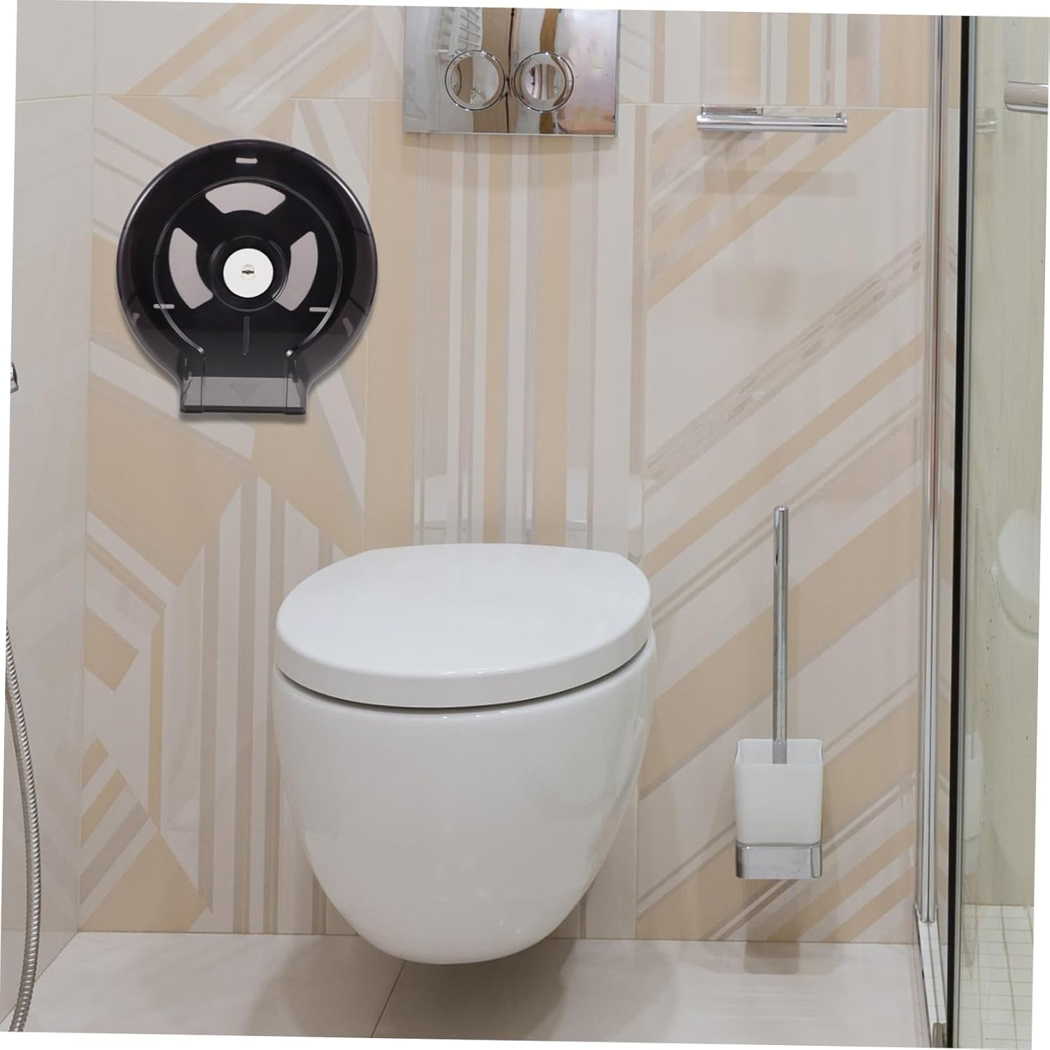 Wall Mount Toilet Paper Holder Design Easy Installation Minimalist Style for Bathroom and Kitchen Sturdy Toilet Paper Storage Dispenser