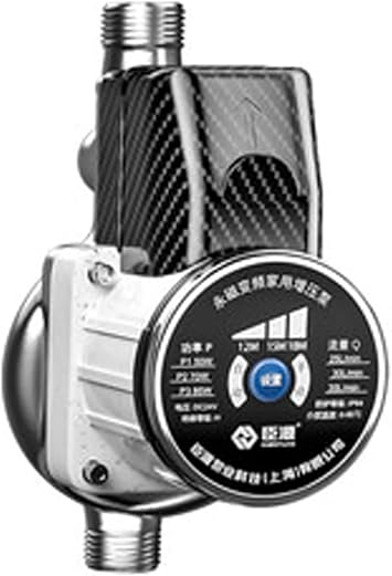 24V Water Pressure Booster Pump Shower for Home DC Sprink Pump Household Automatic Silent Tap Hot Water Shower Pressure 3 Speed Speed Regulation for Bathroom/Toilet/Faucet,Stainless Steel