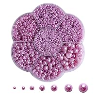 Vista 8 de 5800 piezas de medias perlas para manualidades, perlas de espalda plana para hacer obras de arte, accesorios de diamantes de imitación de bricolaje