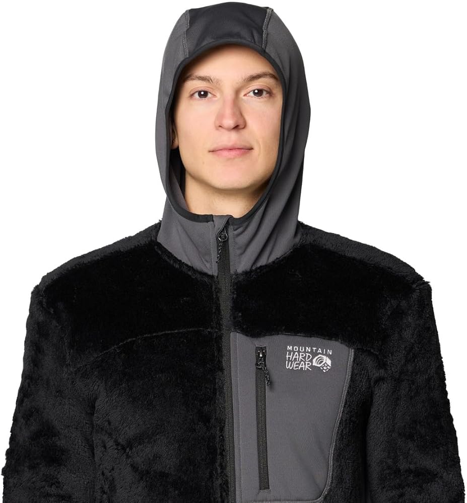 Mountain Hardwear Men's Polartec High Loft Hoody, Black, Volcanic