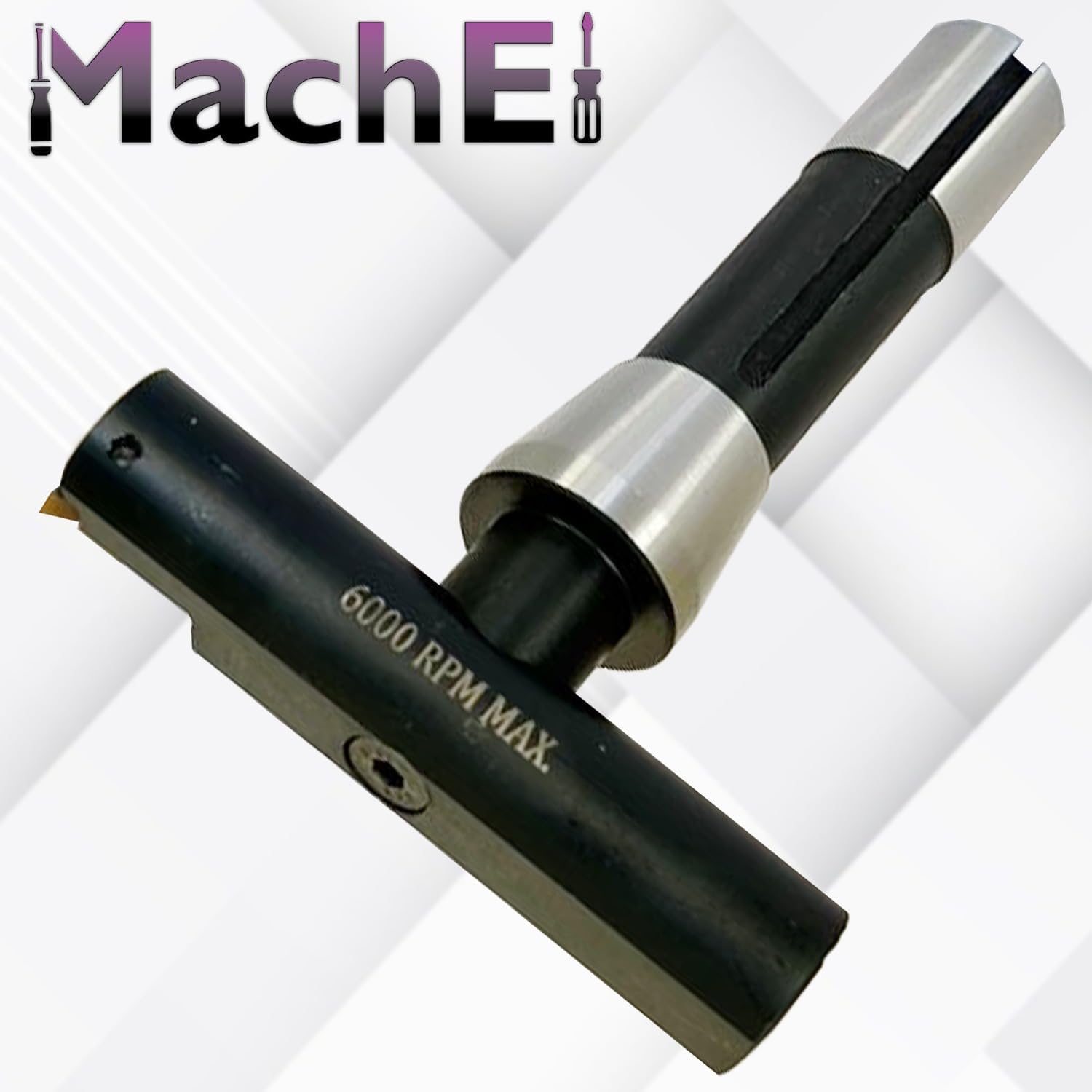 MachEl New Balanced Design 4″ Fly Cutter Indexable Type with R8 Shank (7/16 UNF Drawbar Thread) Single Insert Face Milling Cutter TCMT1604 Insert Included Torx Screw & Star Key Included