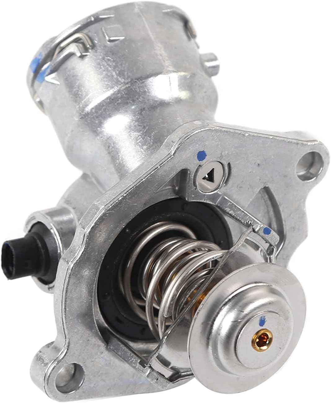 Engine Coolant Thermostat Housing Assembly fit 07-08 for Dodge Sprinter 2500 3.5L, 07-08 for Freightliner Sprinter 3500 3.5L, 08-12 for Mercedes-Benz GL550 5.5L, 09-15 G550 5.5L Thermostat