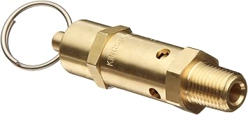 Kingston Valves 112CSS-4-090 1/2"ASME Code Safety Valve, Stainless Ball/Spring, 90 PSI
