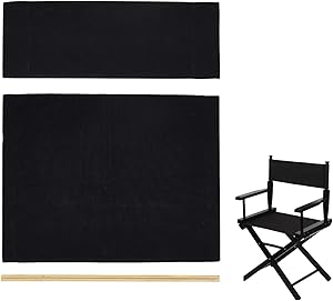 Casual Home Director Chair Replacement Canvas, Black - View #5