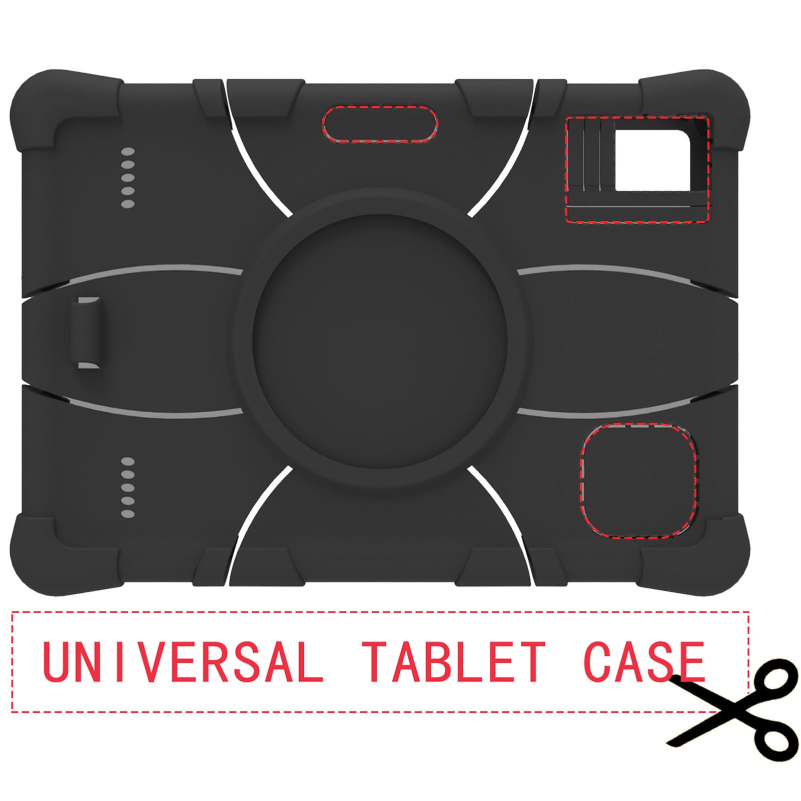 Drehbare Tablet-Hülle – Für 11 Zoll Tablets Wie DOOGEE T30, Blackview Tab 9, Mit Stiftablage & Trageriemen