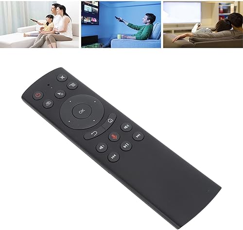 Miniatura 6 de AUNMAS Control remoto de repuesto para proyector G10S TV Box, PC, 2.4G inalámbrico con detección de voz y receptor USB