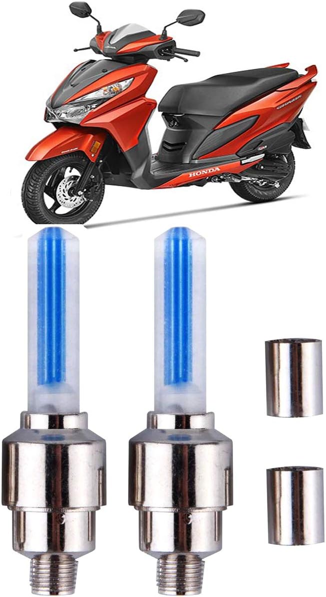 Kandid Bike Tyre Light for Honda Grazia (White & Orange)