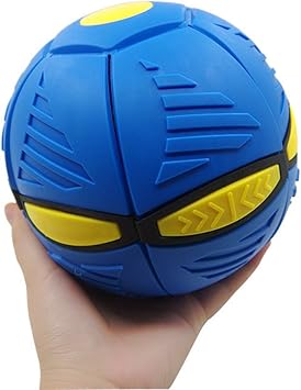 Amazon Sxbest 1パックufo空飛ぶ円盤マジックボールflyingフットボールマジックボールlost Ballフリスビーボールキャッチ ボールフラッシュダーツ変形ボールfrisbee Flying Discs玩具サッカー ブルー Sxbest スポーツ アウトドア