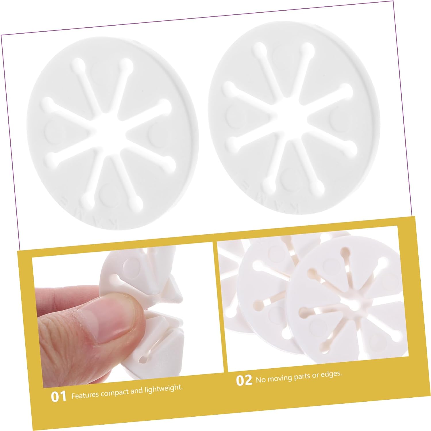 PRETYZOOM 28pcs Sock Holders Organizer Tool White Sock Ring Clips for Easy Laundry Sorting No Edges Multi Options for Family Use Compact Design for Washing Machine
