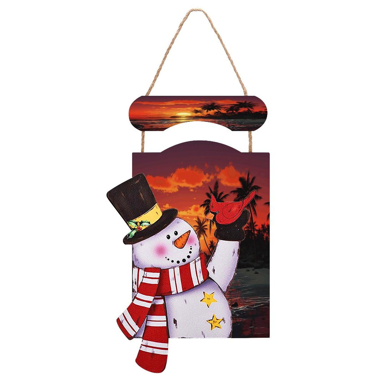 Décoration murale de Noël en bois pour rompre la monotonie