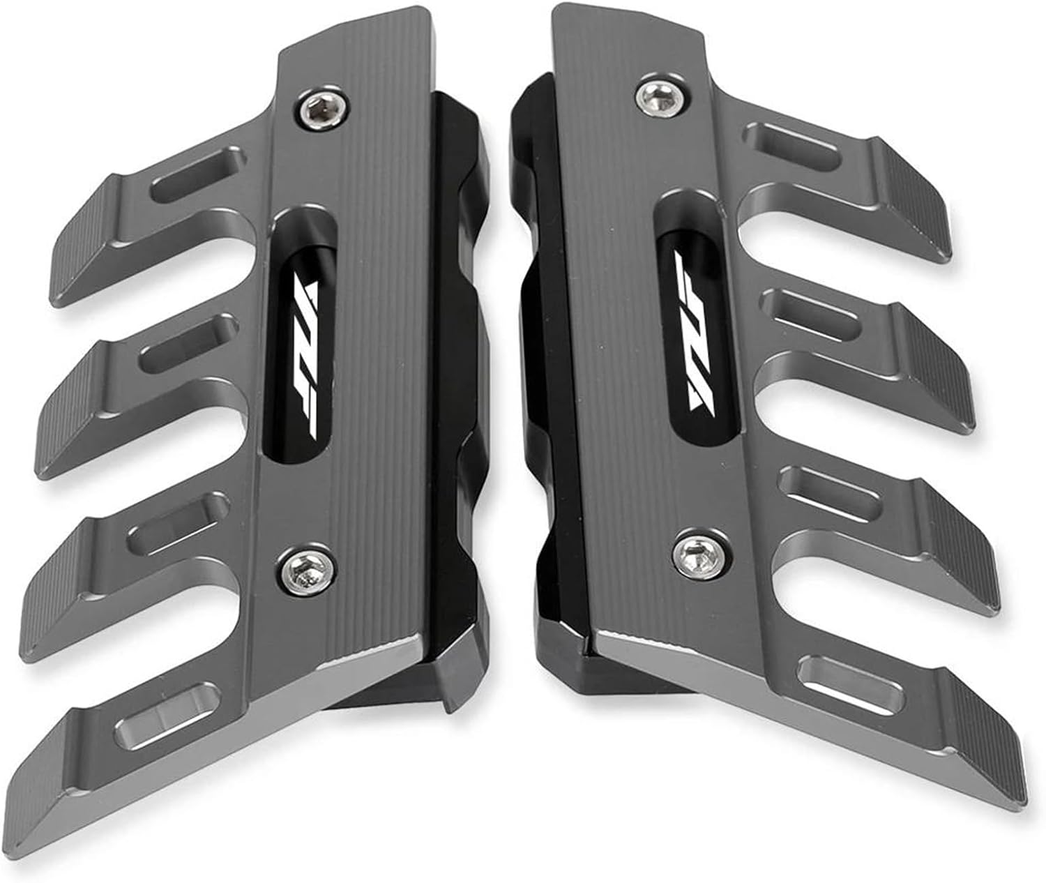 Front Fork Protector for Yamaha YZFR7 YZF-R7 2013-2021 2022 2023 Motorcycle Front Fender Side Block Protection Guard Mudguard Sliders(Gray)