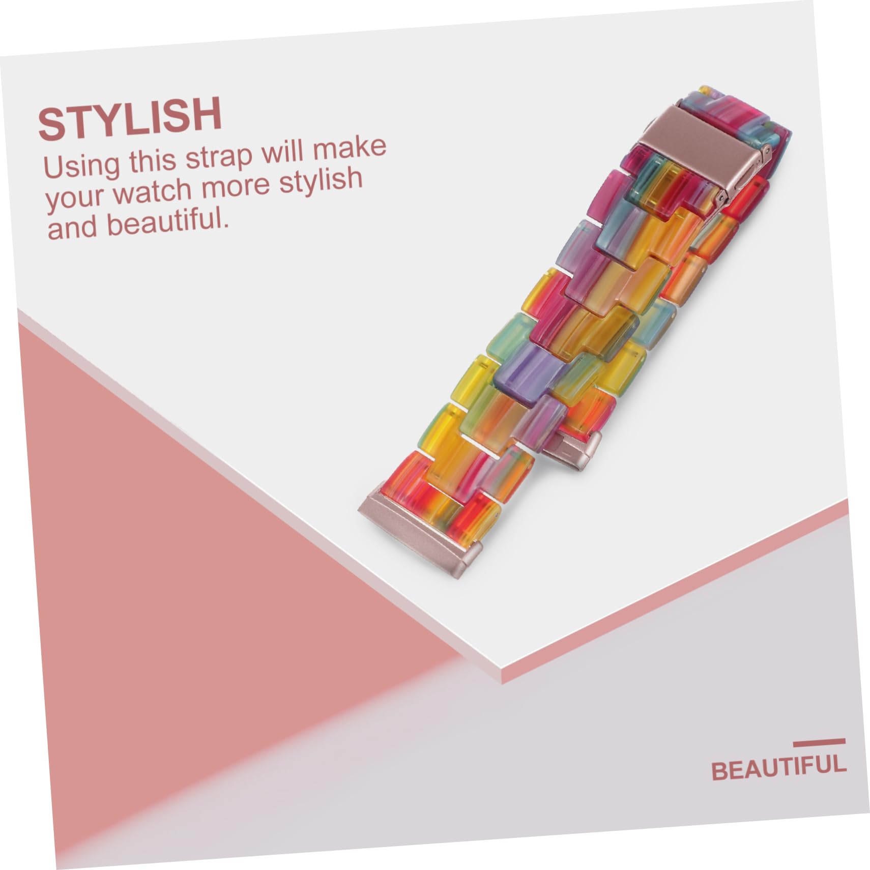 HOMSFOU 2 Pz Cinghia Scrunchie Con Bande Sensoriali Cinturino Da Polso Cinturini a Sgancio Rapido Fascia Per in Metallo Rilascio Rapido Pu Elasticità Mancare Banda Elastica Resina