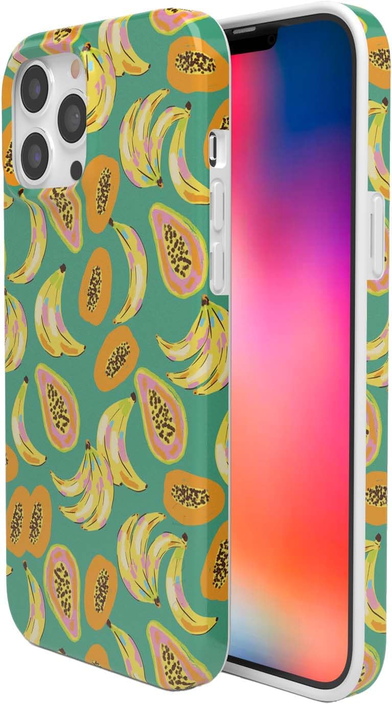 Casely iPhone 14 Pro Case | Papaya Palms | Dippin' Daisy's Tropical Vacation | Compatible with MagSafe | Classic Ultra Slim Design
