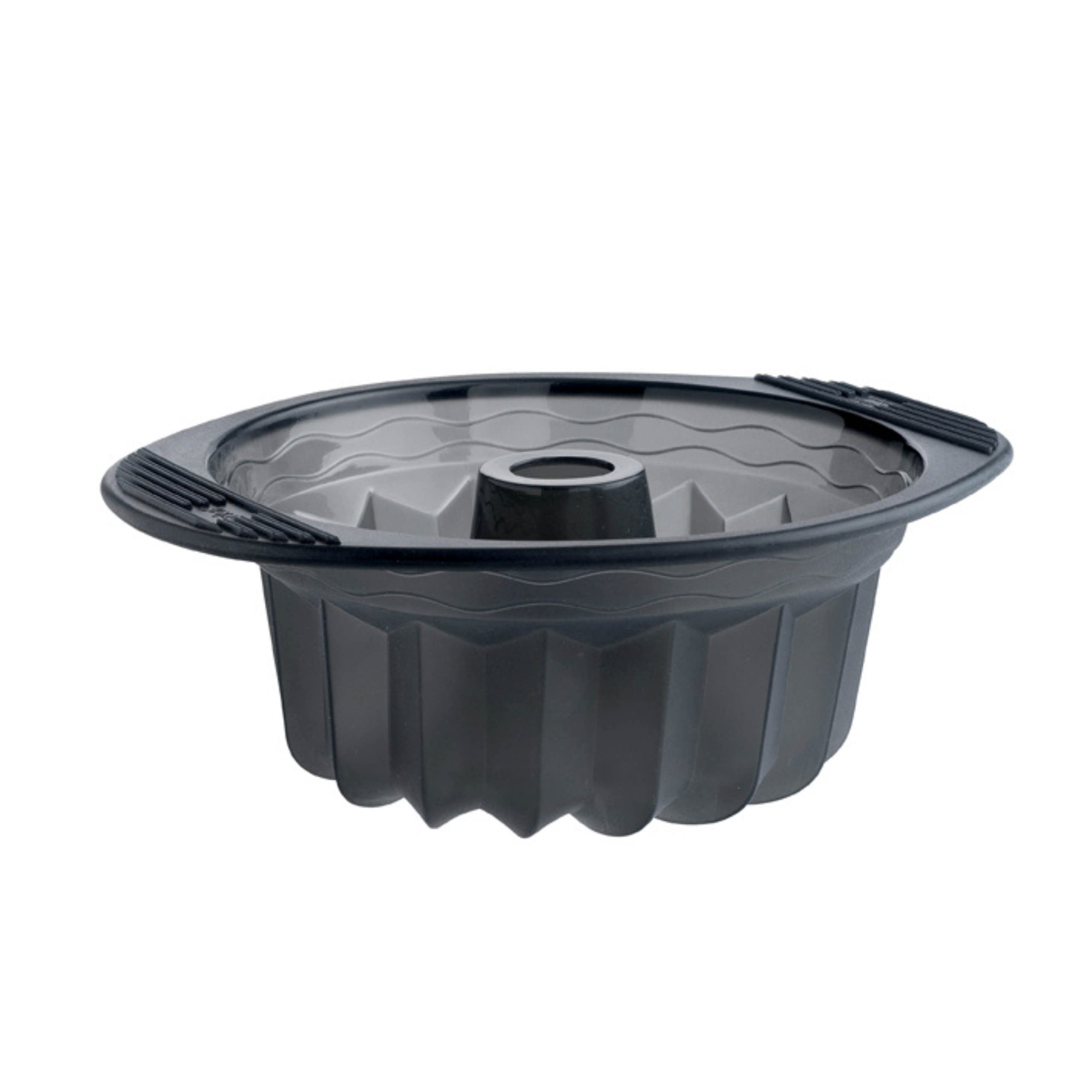MASTRAD - Moule Kouglof - 100% Silicone Premium - Anti-Adhésif - Maintien Parfait - Gris Fumé F41414