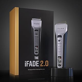 IFADE 2.0 - Professional Instant Fading Clipper with Fading Blades - Fades in Seconds - 3 Hours of Battery, 7000 RPM - Men's Hair Clipper, Black