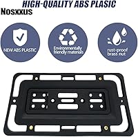 Vista 3 de Soporte universal para matrícula, kit de montaje de placa delanteratrasera, soportes para placa de matrícula para automóvil, camión, camioneta, SUV