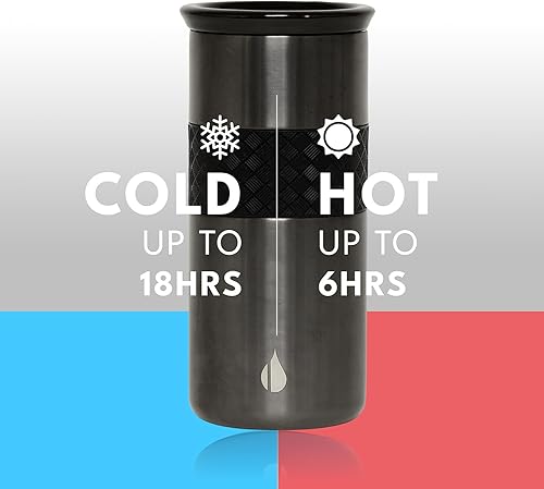 Miniatura 3 de Elemental Artisan - Vaso aislado de triple pared, taza de viaje para café, reutilizable, de acero inoxidable, con tapa de cerámica, tazas térmicas