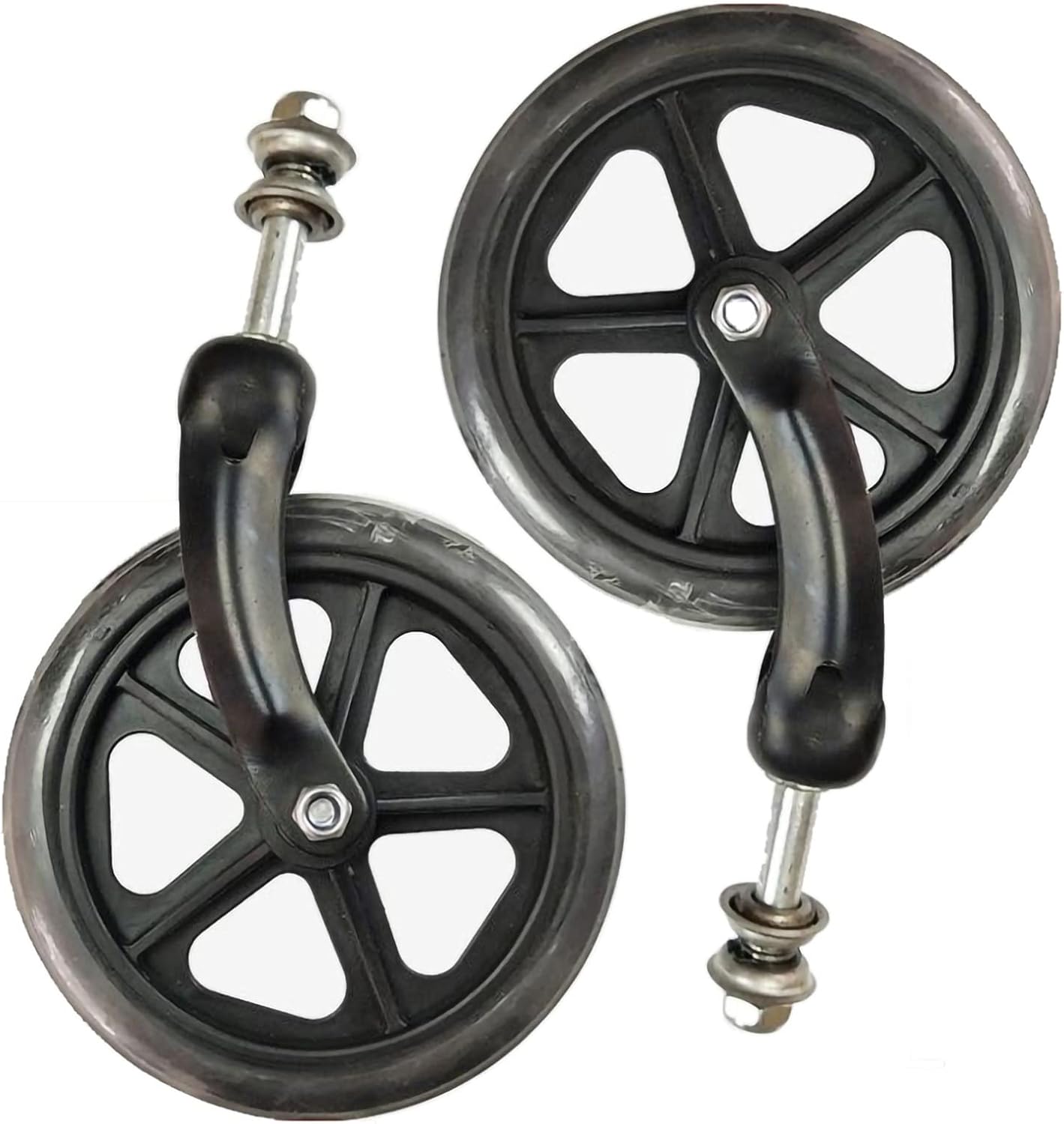 Black/Grey Wheelchair Front Wheels, Front Wheel with Front