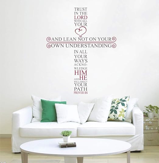 Decal O Decal ' Vinyl Lord Jesus Bible Quotes ' Wall Stickers