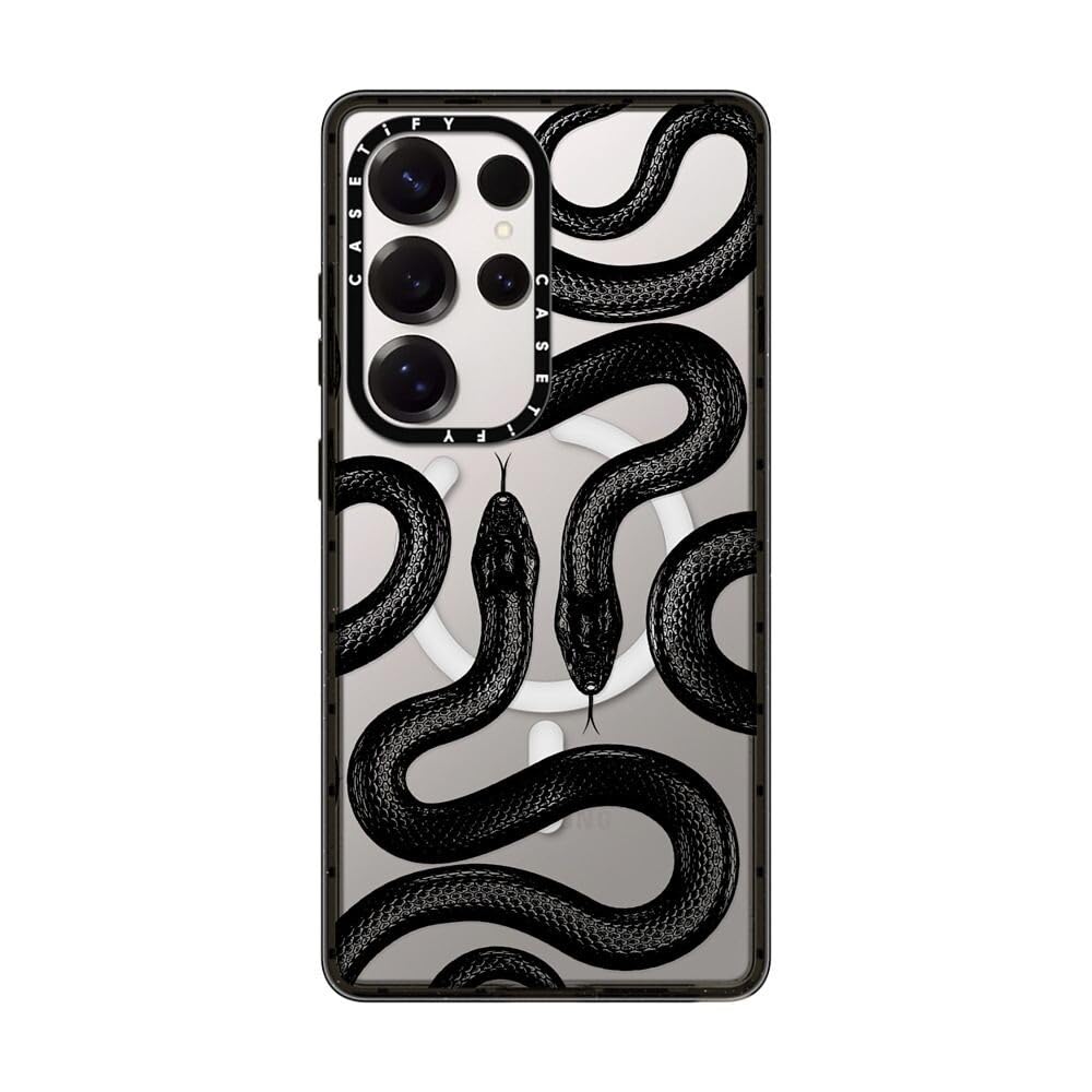 CASETiFY　Galaxy S25 Ultra ケース　黒ヘビ柄 Amazon.com: CASETiFY Impact Magnetic Galaxy S25 Ultra Case