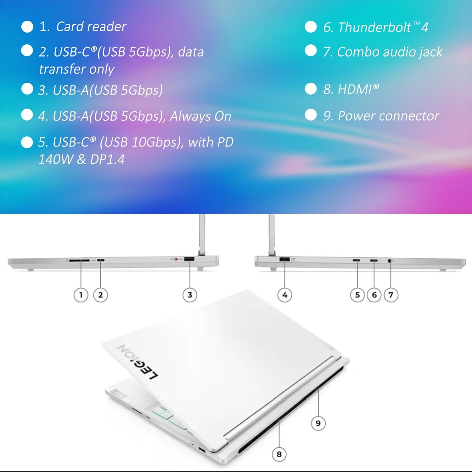 Lenovo Legion 7i Laptop, 16" WQXGA 240Hz Gaming Laptop Computer, Intel Core i7-14700HX, GeForce RTX 4060, 32GB DDR5 RAM, 1TB SSD, RGB Backlit KB, Wi-Fi 6E, Fingerprint Reader, Win 11 Pro