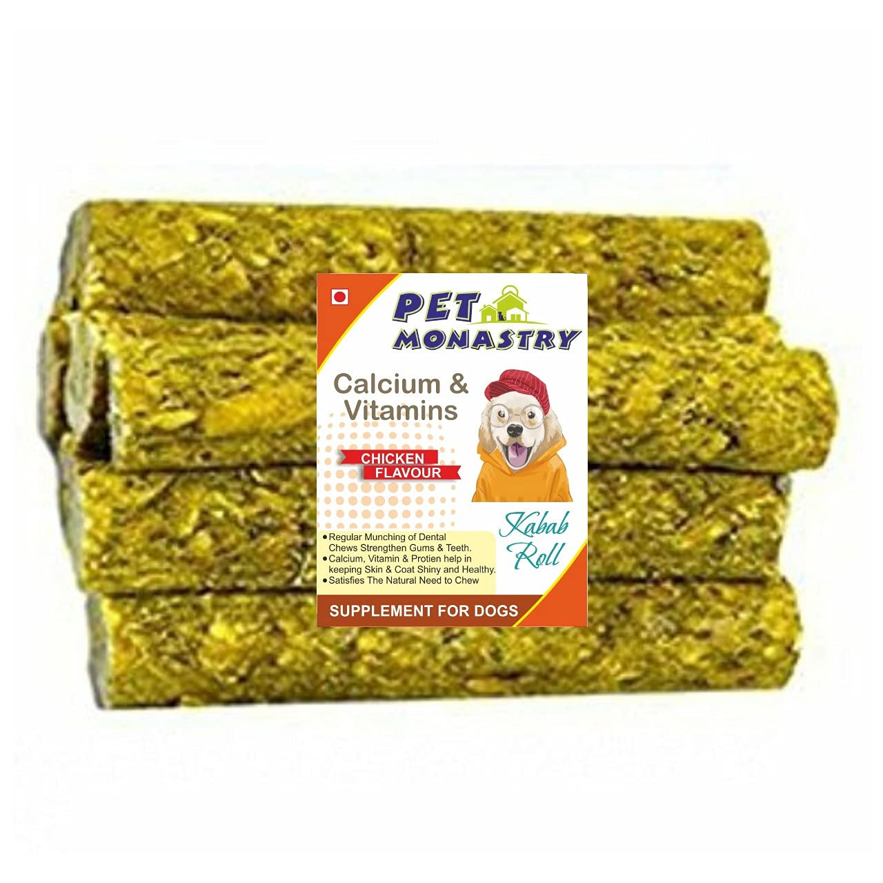 Pet Monastry Chicken Flavour Kabab Roll Chew Rolls for Dogs (Pack of 1 Kgs) (B098SNQ2CZ) Amazon Price History, Amazon Price Tracker