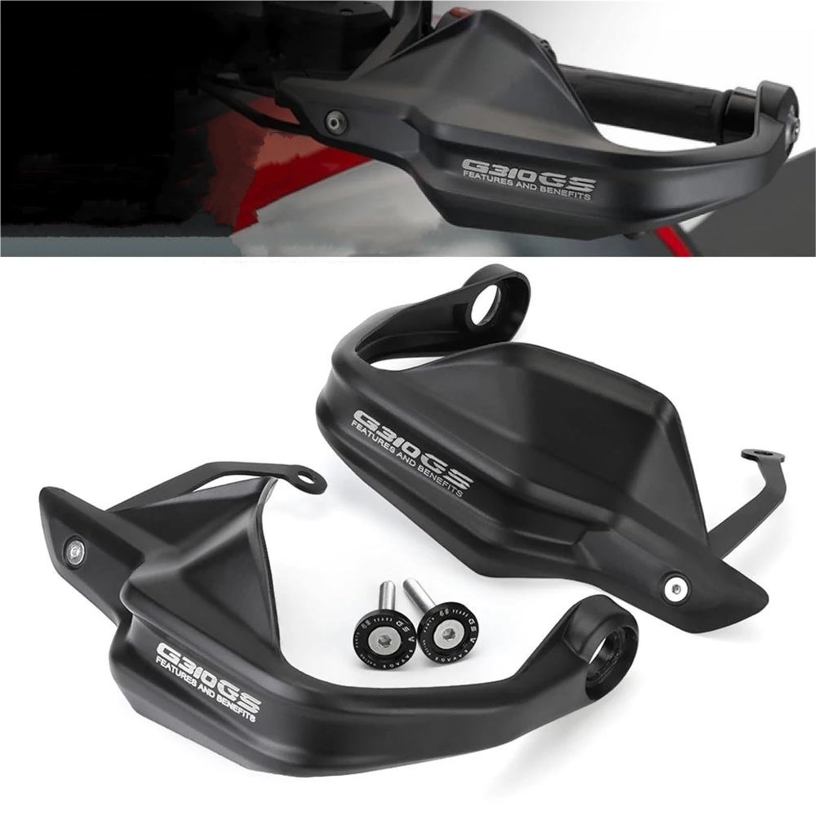 Protège-Mains De Guidon pour Moto pour BMW G 310 GS G310 GS G310GS (2017-2024) - Protection Coupe-Vent - Accessoires Protège-Mains Guidon Protection Mains(2021-2022)