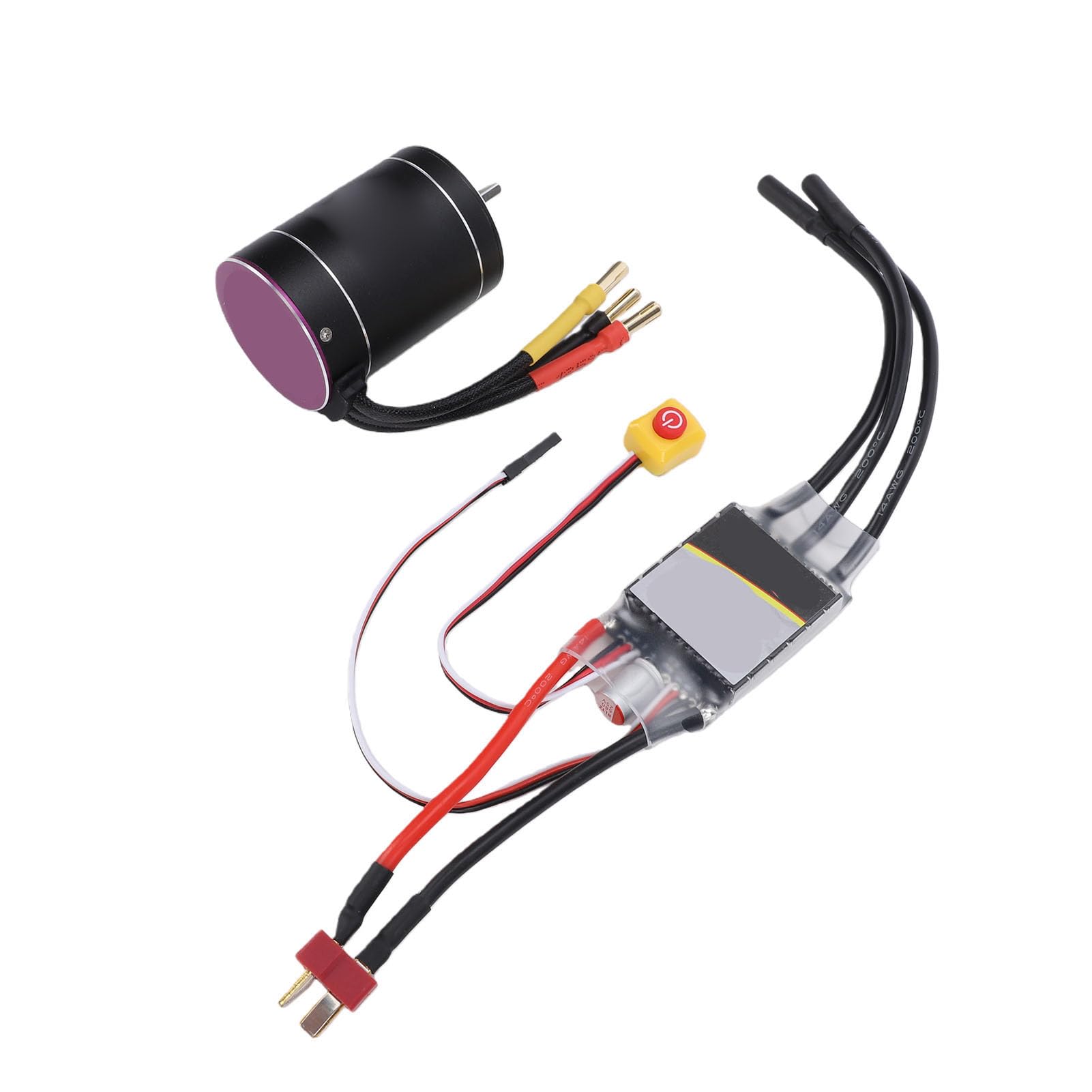 HUIOP Bezszczotkowy Silnik RC ESC Combo 4300KV 75A 2-3S 36x50 Mm RC Silnik
