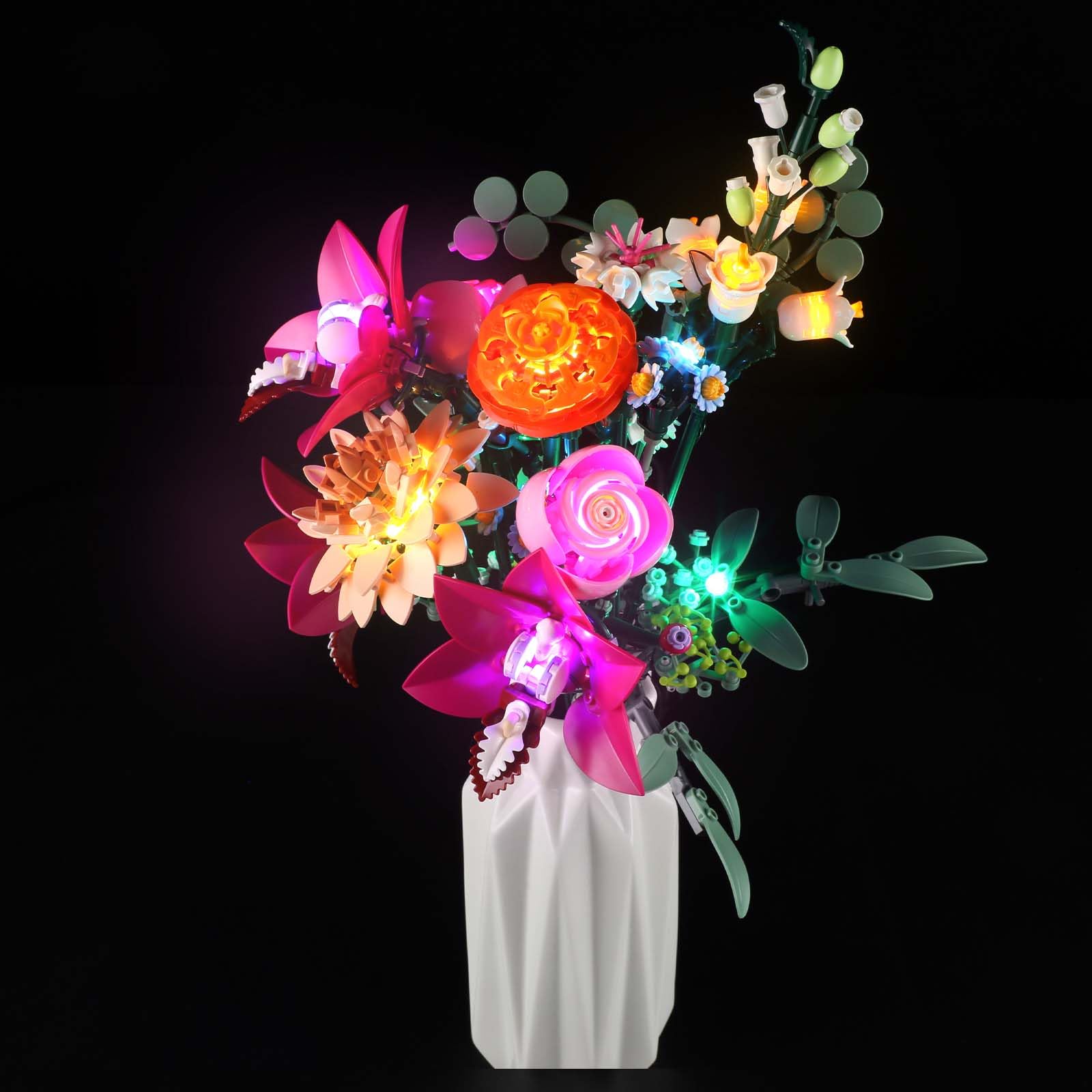 Mililier LED Light Kit for Lego 10342 Pastel Bouquet Building Set, Compatible with Lego 10342 Building Blocks Model(Not Include Blocks Set)